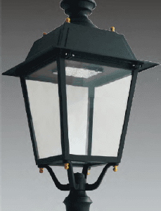 Gas-Lantern Style LED Post-Top Fixture