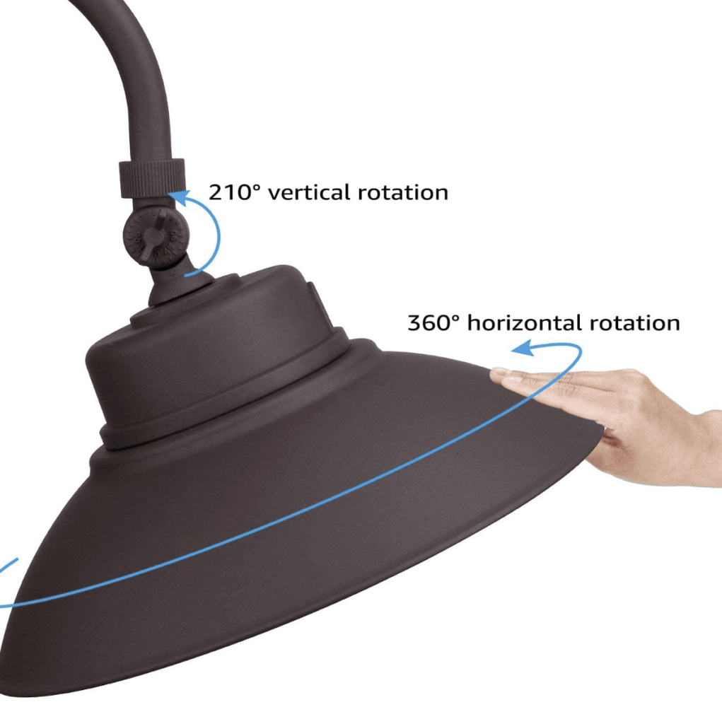 LED Gooseneck WallMounted Light Green Team Lighting