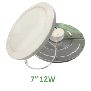 12" 7" Round LED Panel / CCT (2.7K-5K) Tunable / Dimmable 10%-100%