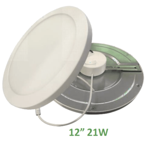 21W 12" Round LED Panel / CCT (2.7K-5K) Tunable / Dimmable 10%-100%