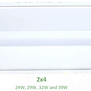 24W+29W+32W+39W 2'x4' LED Troffer Retrofit Kit / CCT (3K-5K) & Wattage Tunable / Dimmable 0-10V