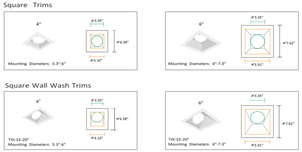 6" Commercial Downlight (10W, 15W, 20W or Wattage Adjustable) - Image 4