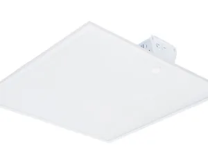 2'x2' Drop-in LED High Bay / Multi-Watt / CCT-Adjustable / MicroLens for Reduced Glare / Hanging or Surface-mount / 1-10V Dimmable