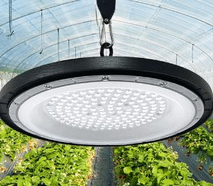 Cool UFO Grow Light in Greenhouse