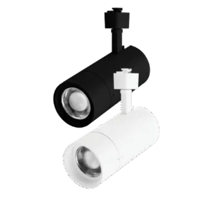 zoomable J-Track LED spotlight black and white