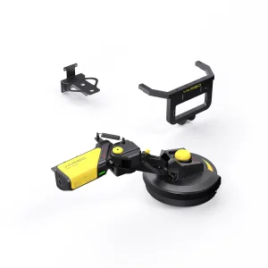 Yarbo Trimmer Module attachment with articulated cutting head and mounting components, shown detached from the robot.